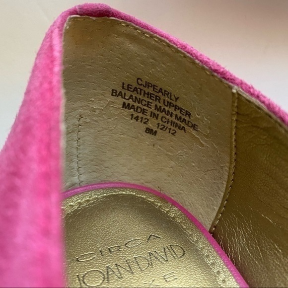 Circa Joan & David Luxe • Pink Suede Pump Hees - Picture 4 of 5
